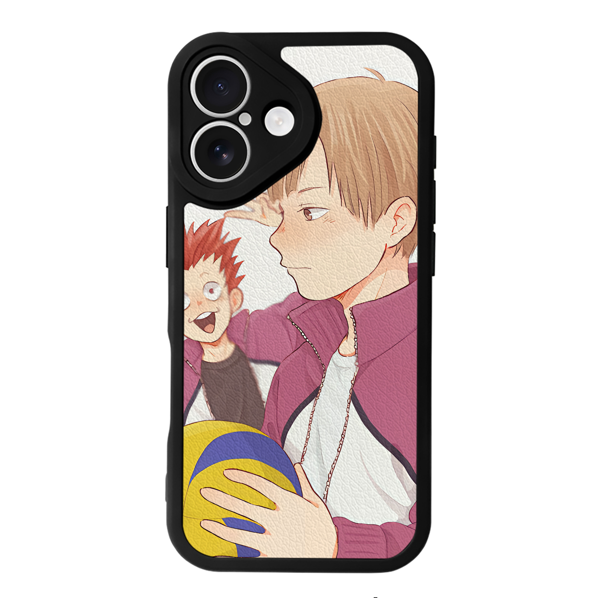 （画像用） ハイキュー!! Haikyu!! 【iPhone 16シリーズ対応】シリコンスマホケース（レザー調） 材質：シリコン